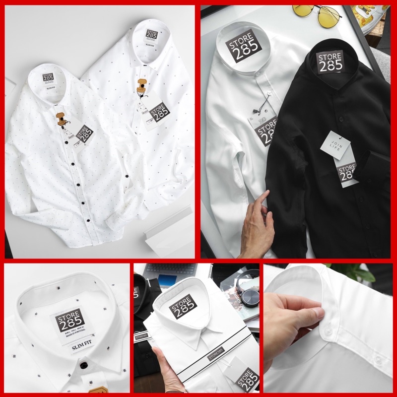 🏆 CAO CẤP 🔥 Áo sơmi vnxk, cotton chất lượng store285 forrm Slimfit năng động