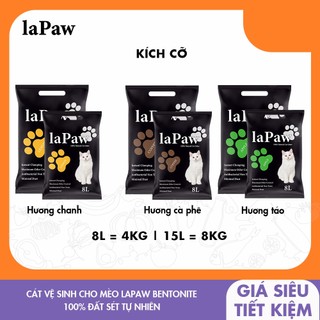 Cát vệ sinh cho mèo laPaw đất sét tự nhiên 8L TonPetShop