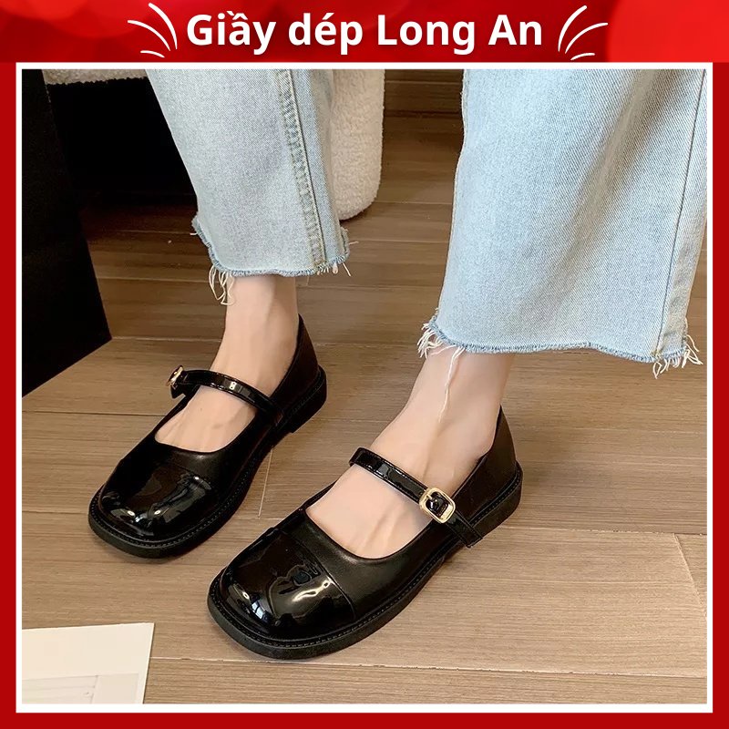 Giày Búp Bê Da Mũi Tròn Phong Cách Mary Jane Nhật Bản Thời Trang Dành Cho Nữ MLA31