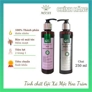 Dầu Gội Đầu Và Xả Tinh Chất Bồ Kết Sả Hương Nhu Chanh MỘC HOA TRÀM 250 ml, Giúp Ngăn ngừa rụng tóc - Mộc8X