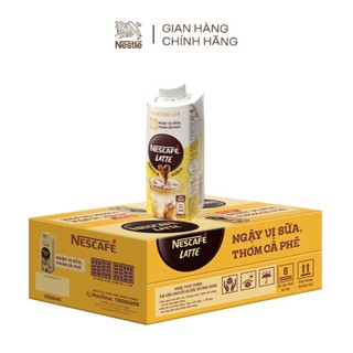 Thùng 24 hộp *180ml cafe uống liền Nescafe latte ( date mới hàng quét mã- có ship.hỏa tốc HCM)