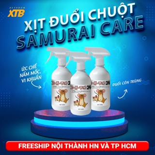 Chai xịt đuổi chuột Samurai Care dung tích 350ml hương bạc hà cho xe hơi