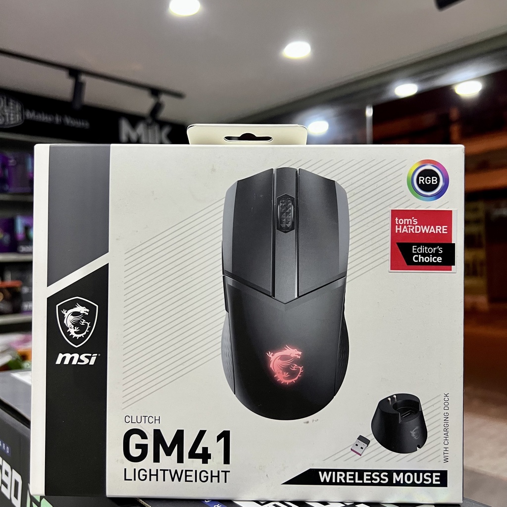 Chuột MSI Clutch GM41 LightWeight Wireless Chính hãng MSI BẢO HÀNH 3 THÁNG 1 ĐỔI 1
