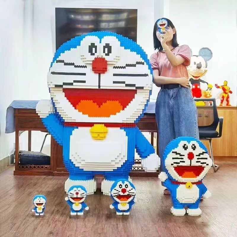 Bộ Đồ Chơi Lắp Ráp Lego 1,000 / 18 Tuổi Nhân Vật Hoạt Hình Doraemon / Pikachu Đáng Yêu