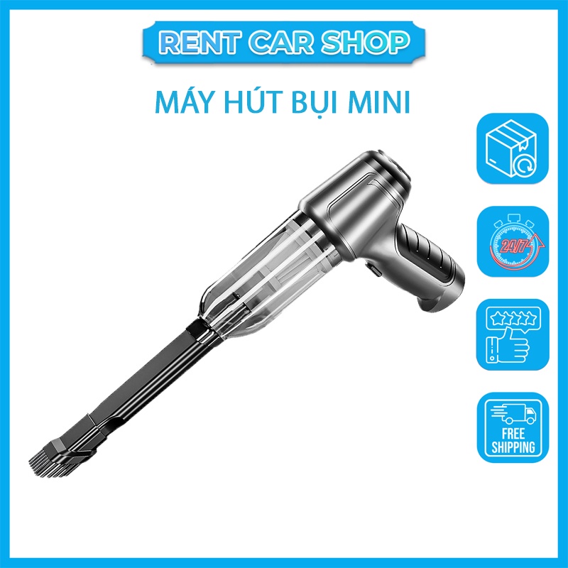 Máy hút bụi ô tô cầm tay không dây, máy hút bụi Suitu không dây đa năng sử dụng hút bụi ô tô, sofa, giường