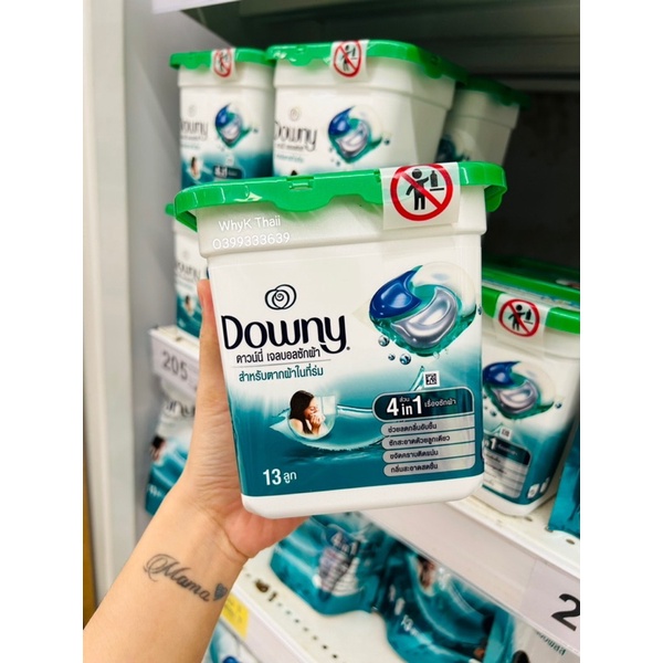 Viên giặt xả 2in1 Downy Thái Lan dùng cho máy giặt Gói 13 viên