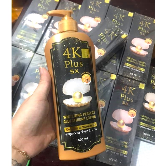 Date 14/05/2024 Kem Dưỡng Thể 4K Plus 5X 500ml Thái Lan