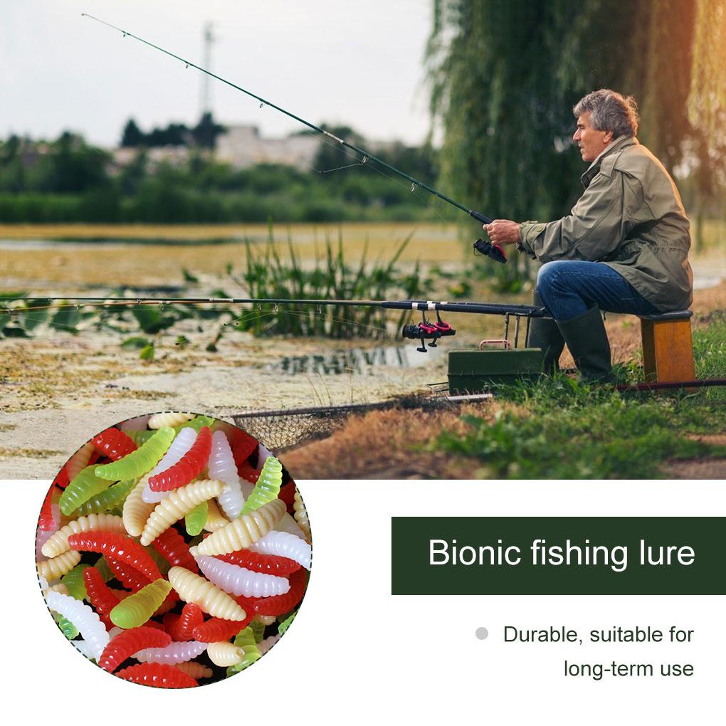 Set 50 Mồi Câu Cá Giả Mềm Phát Sáng Có Thể Tái Sử Dụng