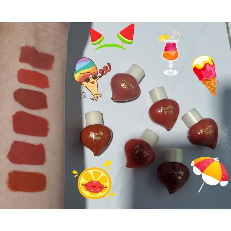 Son kem lì trái tim hương đào thái lan