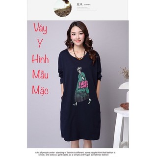 [BIGSIZE, FREESIZE] Đầm Dáng Suông, bầu bí bon chen, 2hand