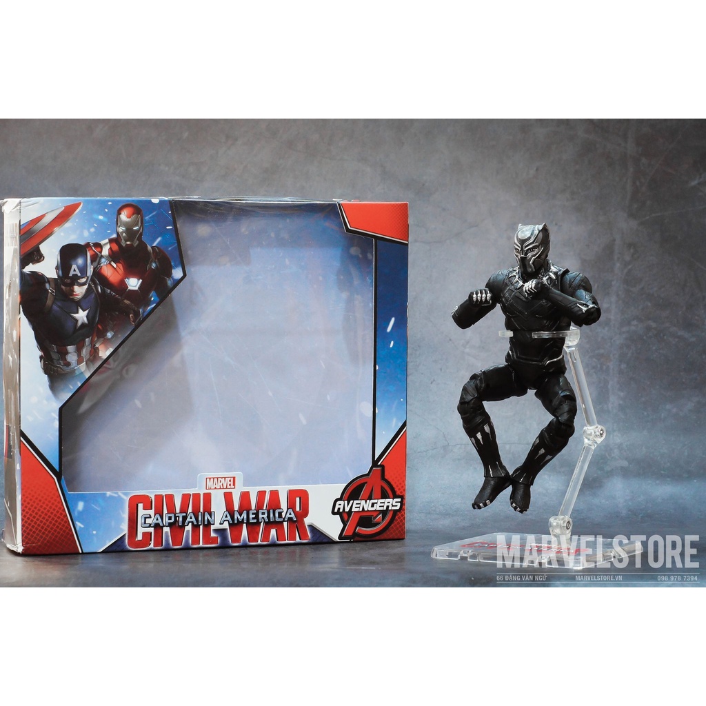 Mô hình Black Panther - mô hình Báo Đen Marvel cử động khớp zdtoys
