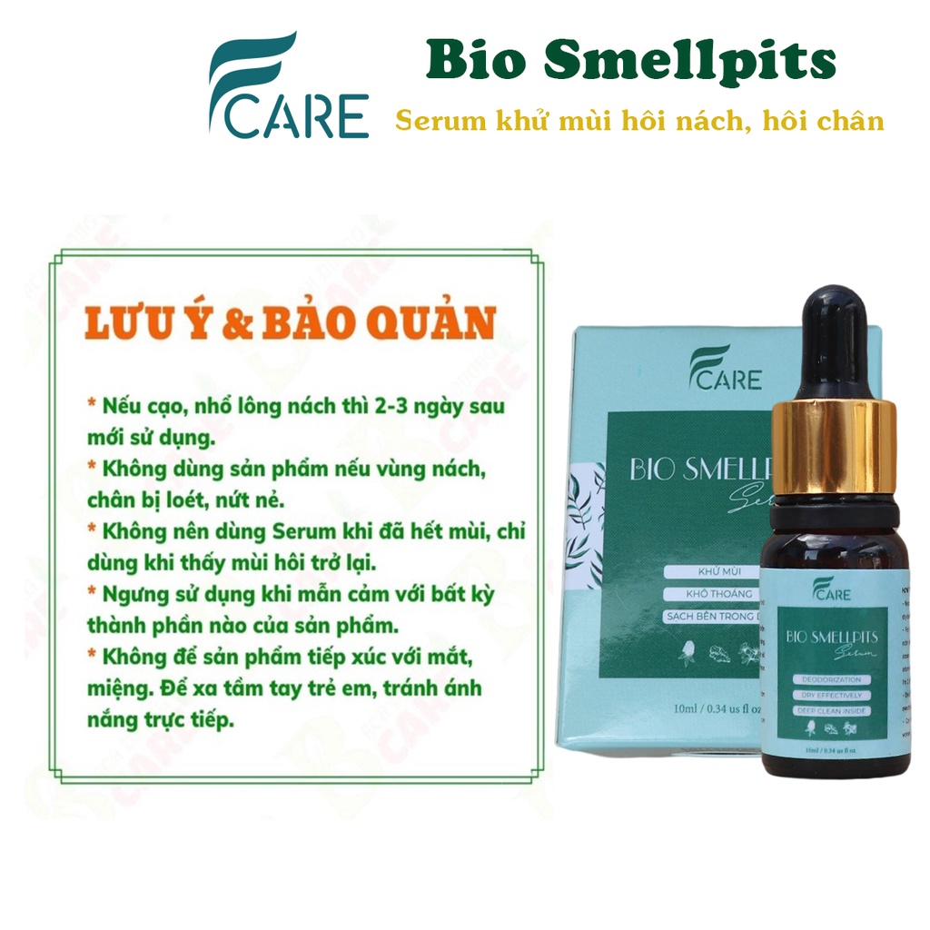 Serum khử mùi hôi nách dược liệu Fcare thành phần tự nhiên, chai 10ml