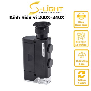 Kính hiển vi cầm tay mini 200x-240x có đèn