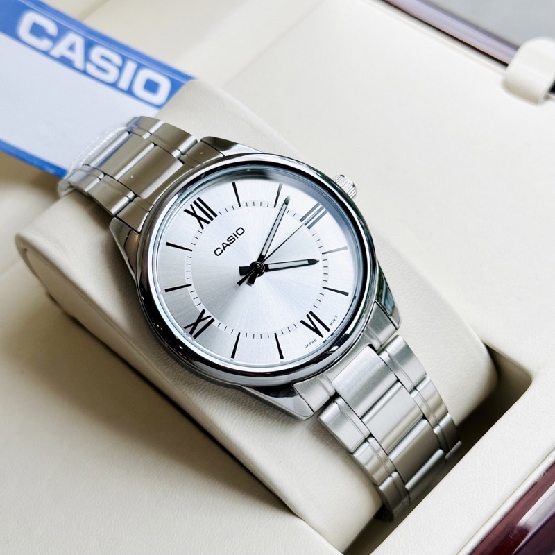 Đồng hồ nam dây thép Casio MTP V005D 7B5
