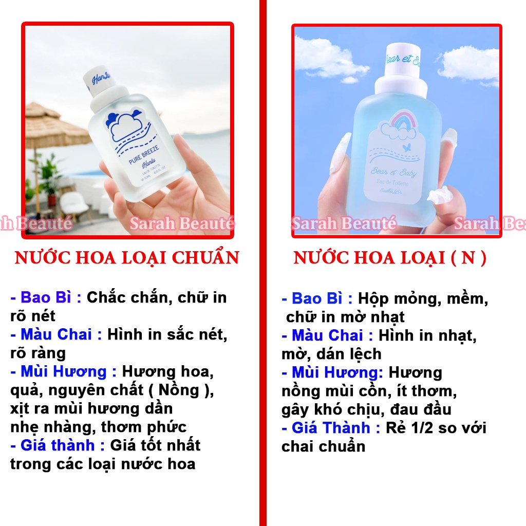 Nước hoa nam nữ hương đào - nước hoa mùi nhẹ - nước hoa nu thơm lâu -  Sarah Beaute