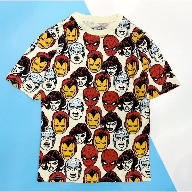 Áo thun cotton cộc tay Marvel avengers