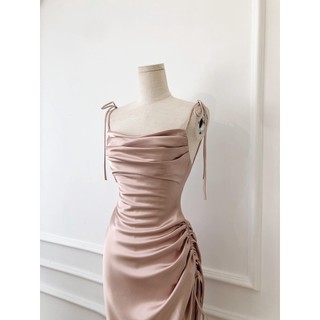 ( Chang Dress) Đầm phi 2s cột nơ