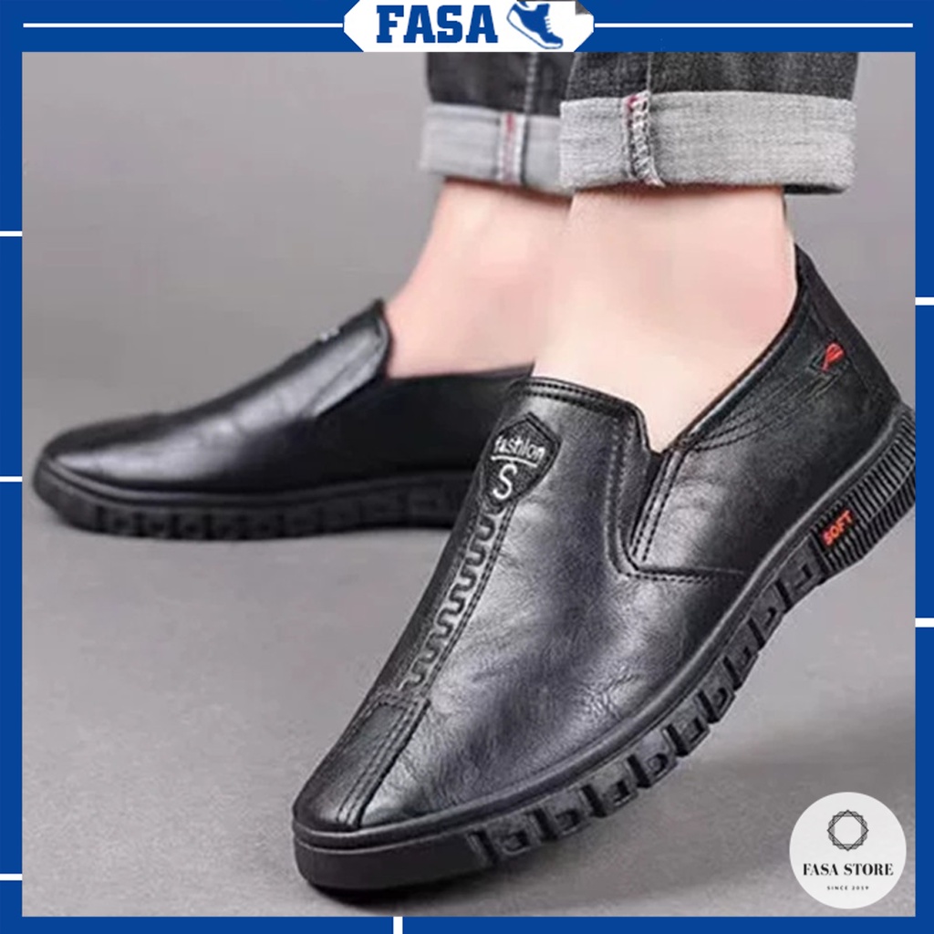 Giày lười nam chất liệu da PU cao cấp màu sắc trang nhã nam tính phiên bản đặc biệt FASA STORE