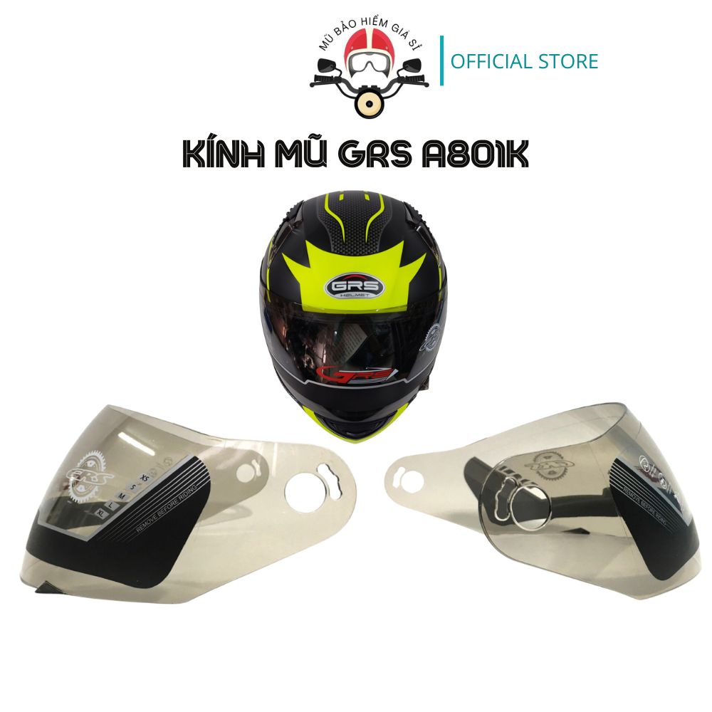 Kính mũ bảo hiểm fullface GRS A801K