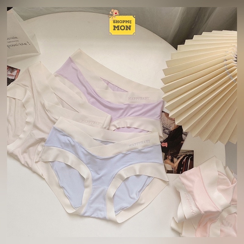 Shop Bầu Mẹ Mon-Quần Lót Bầu Quần Lót Sau Sinh Cạp Chéo Thoải Mái Suốt Thai Kì Chất Cotton Cao Cấp Happy BaBy