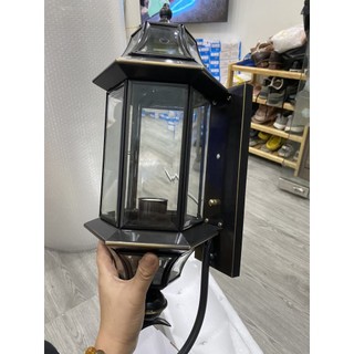 Đèn Tường Đồng - Đen - Kèm Bóng