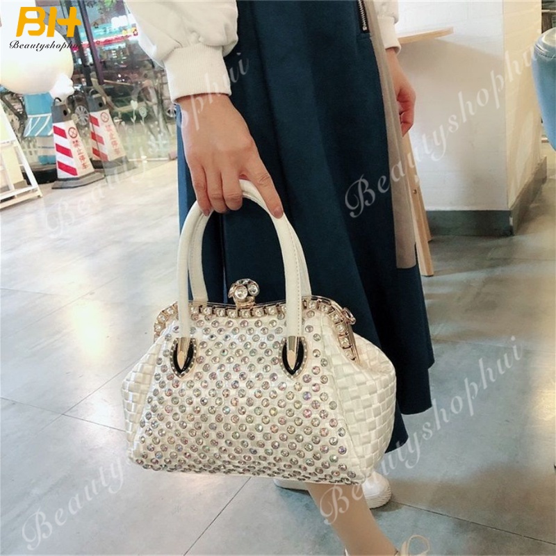 Túi Xách Đeo Vai Đính Đá Cỡ Lớn Thời Trang Nữ Sang Trọng 2022
