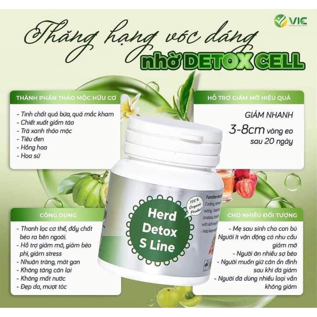 GIẢM MỠ BỤNG HERD DETOX SLINE