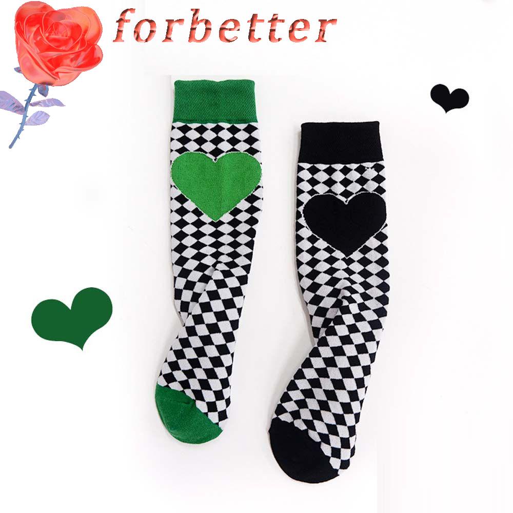 Đôi vớ thoáng khí họa tiết sọc caro màu xanh lá đen thời trang phong cách Hip Hop Hàn Quốc dành cho nữ