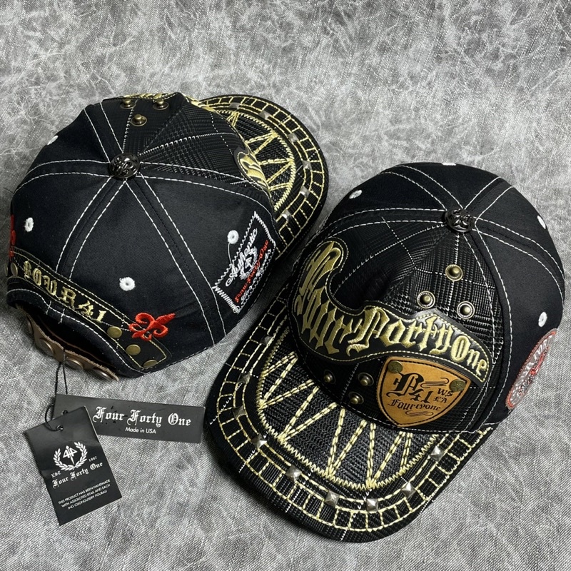 Mũ lưỡi trai Nón Four 441 da sọc Caro nhập khẩu