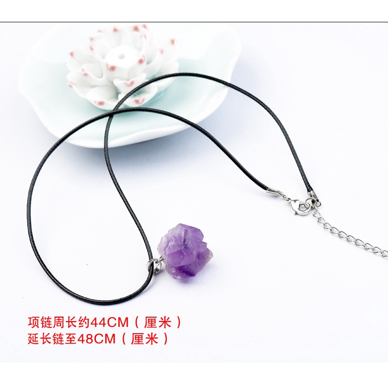 Mặt Dây Chuyền Bằng Đá Thạch Anh Tím Tự Nhiên
