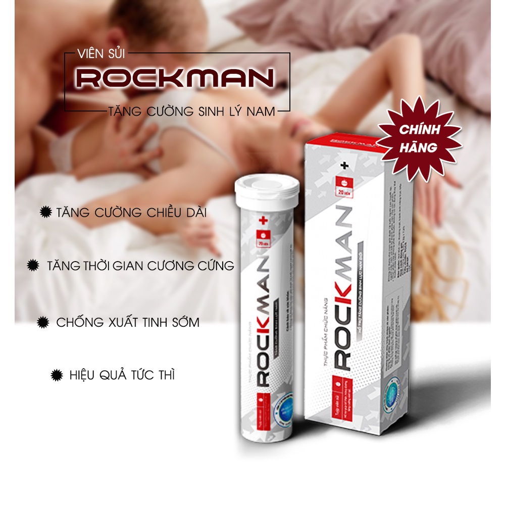 Viên Sủi Rockman Lọ 20 Viên - Tăng Cường Sinh Lý Nam, Tăng Ham Muốn Kéo Dài Thời Gian Quan Hệ- Chính Hãng
