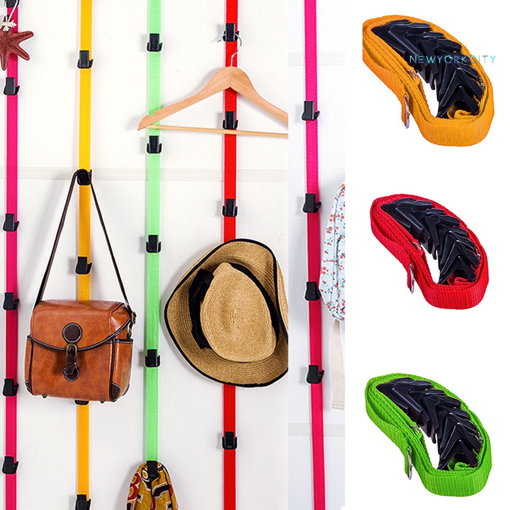 Yo-yo- Móc Treo Cửa Ra Vào Bằng Nylon Không Cần Đóng Đinh Có Thể Điều Chỉnh