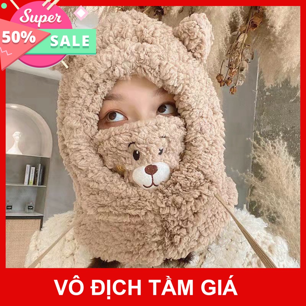 Mũ len hình con Cừu Hàn Quốc, Mũ len mùa đông, Quà tặng dễ thương dành cho các bạn nữ