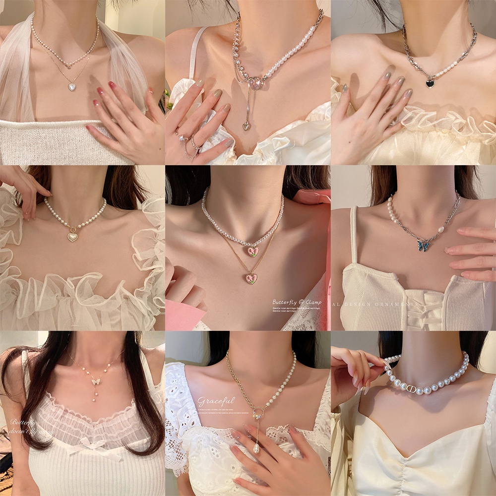 Vòng cổ 17KM mặt tùy chọn kiểu thời trang xinh xắn