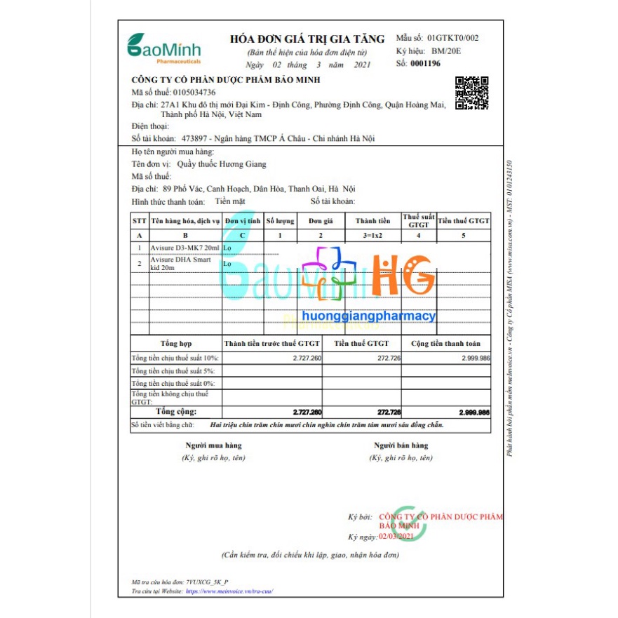 Siro Avisure D3 - MK7 Drops - Bổ sung Vitamin d3 k2, canxi cho bé, giúp xương, răng chắc khỏe -Chính Hãng