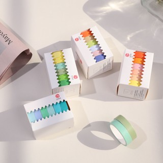 Set 6 cuộn băng dính nhiều màu sắc dùng trang trí