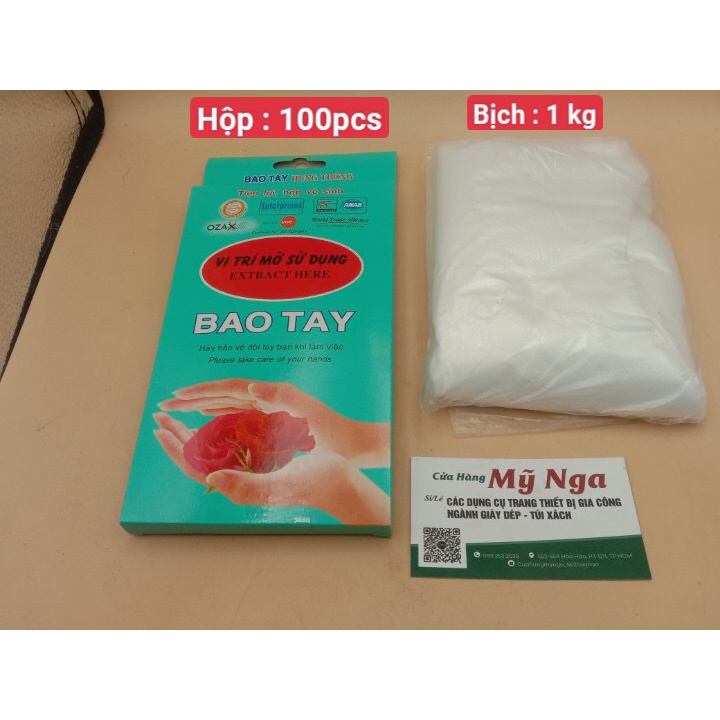 Bao tay nilong - găng tay nilong cỡ tay nam và cỡ tay nữ