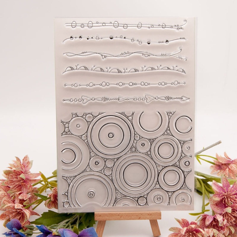 Tem Đóng Dấu Bằng Silicon Trong Suốt Hình Hoa Trang Trí Album Ảnh DIY