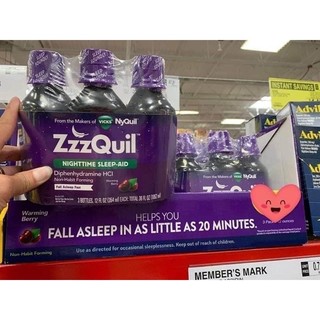 ZzzQUIL WARMING BERRY NIGHTTIME SLEEP AIR (Siro hỗ trợ cho giấc ngủ ngon)