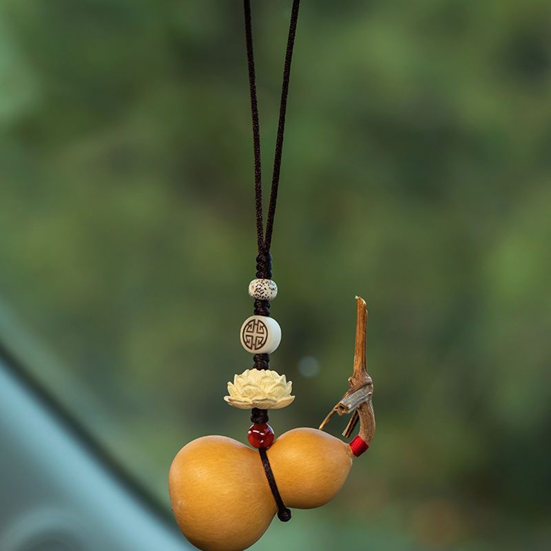 Dây Treo Kính Chiếu Hậu Xe Hơi Hình Quả Bầu Hồ Lô Tự Nhiên 11.15 Sáng Tạo Trang Trí Nội Thất