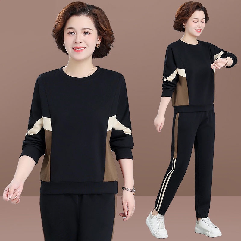 Bộ Đồ Thể Thao Hai Món Thời Trang Mùa Thu 2022 Cho Phụ Nữ Trung Niên