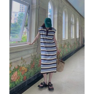 Viva01 Dress - Đầm sọc dệt kim