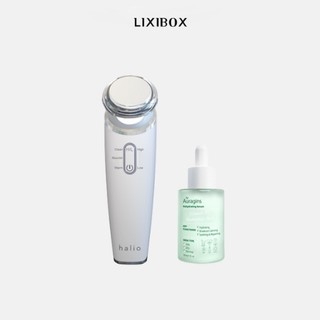 Combo Máy Đẩy Tinh Chất Dưỡng Trắng Halio Ion và Tinh chất cấp ẩm The Auragins 8% Vitamin B5 + Hyaluronic Acid