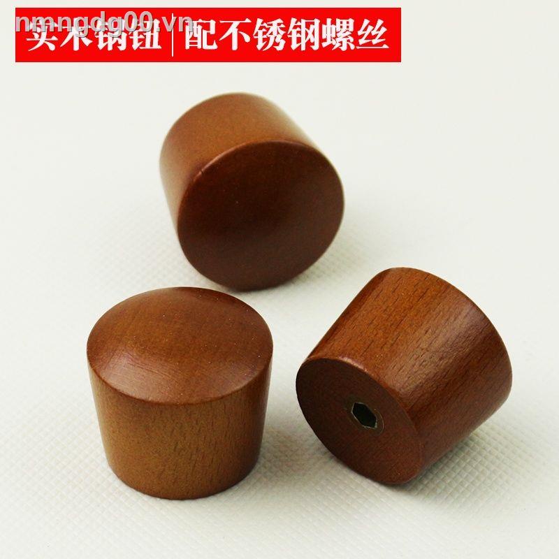 Nút Tròn Bằng Thép Không Gỉ Tay Cầm Gỗ Thông Dụng Cho Nồi Hấp