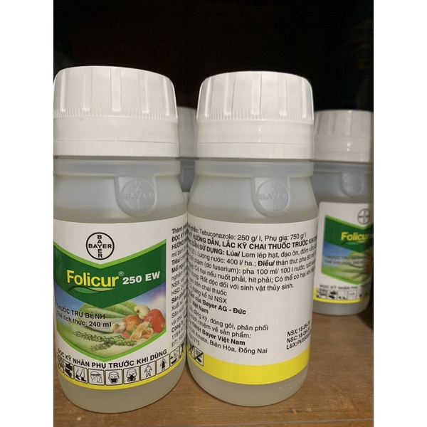 phòng lem lép hat, thán thư,... hiệu Folicur 250 EW chai 240ml