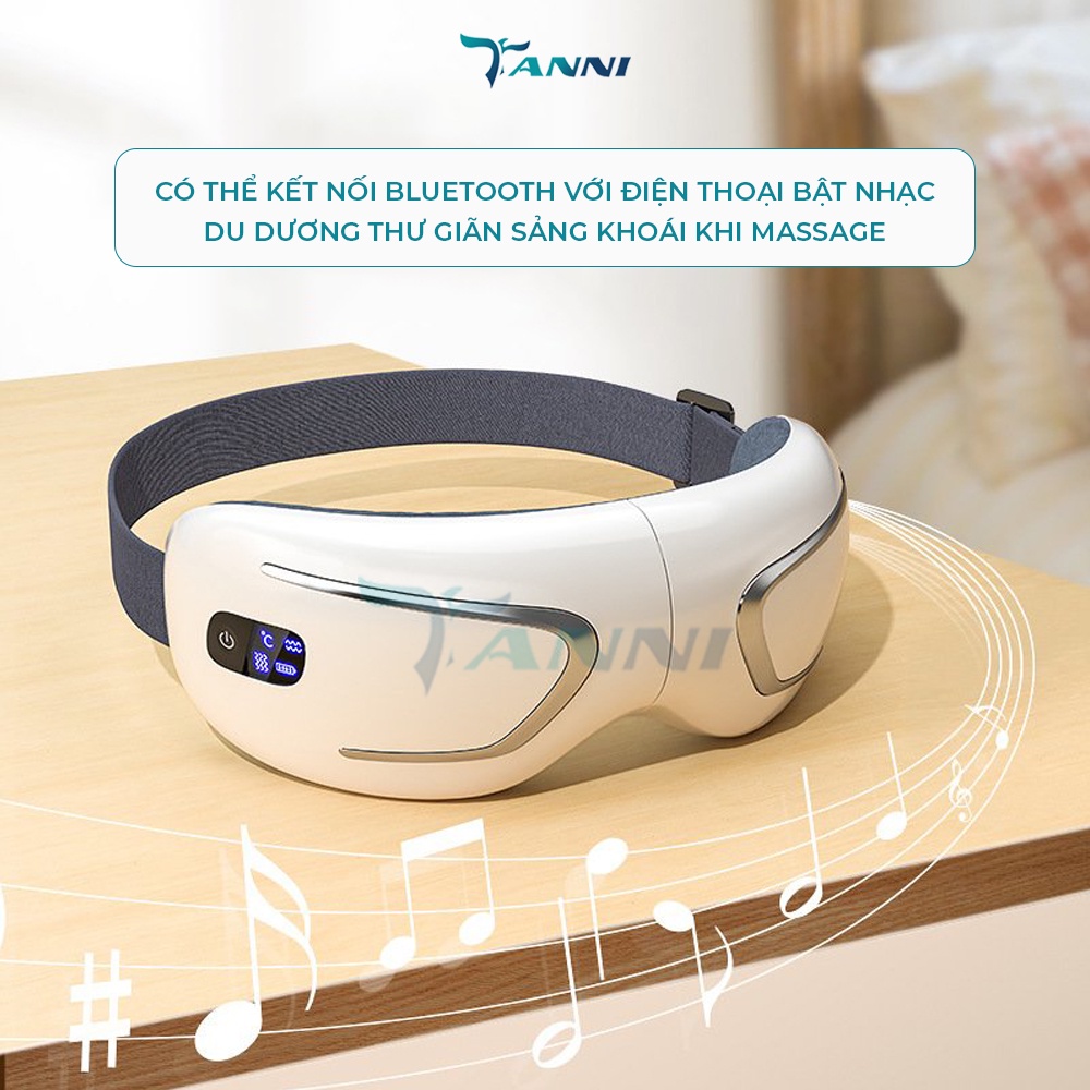 Máy Massage Mắt EYE V3 Cao Cấp, Máy Mát Xa Mắt Thư Giãn Giảm Thâm Mắt 5 Chế Độ Mát Xa Mặt