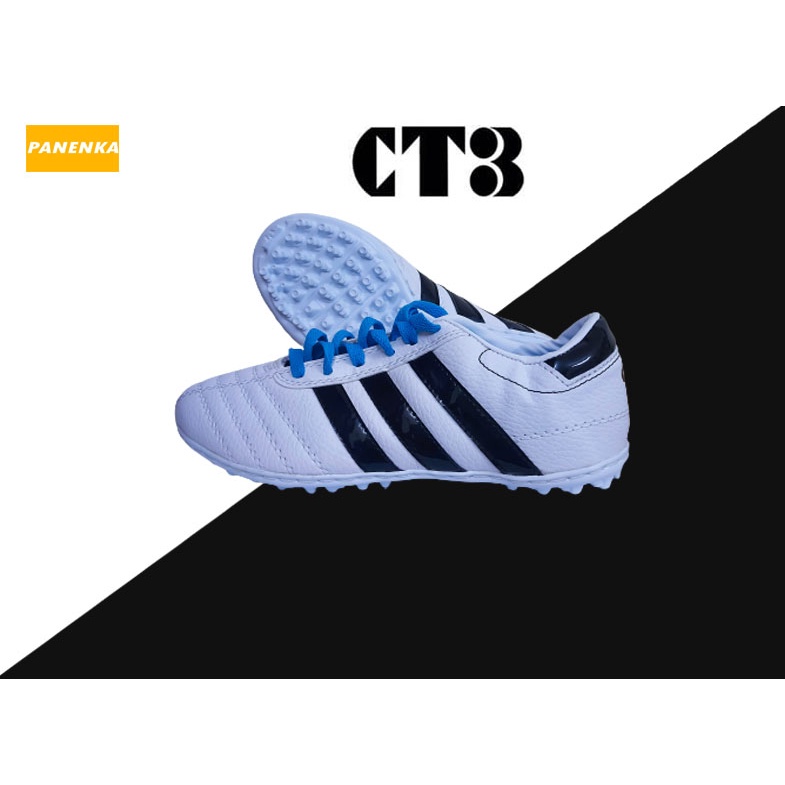 Giày Bóng Đá, Giày CT3 chính hãng loại 1, giày 3 sọc  Đế Nhựa Dẻo, Gót Da mềm, Mix từng màu dây đẹp