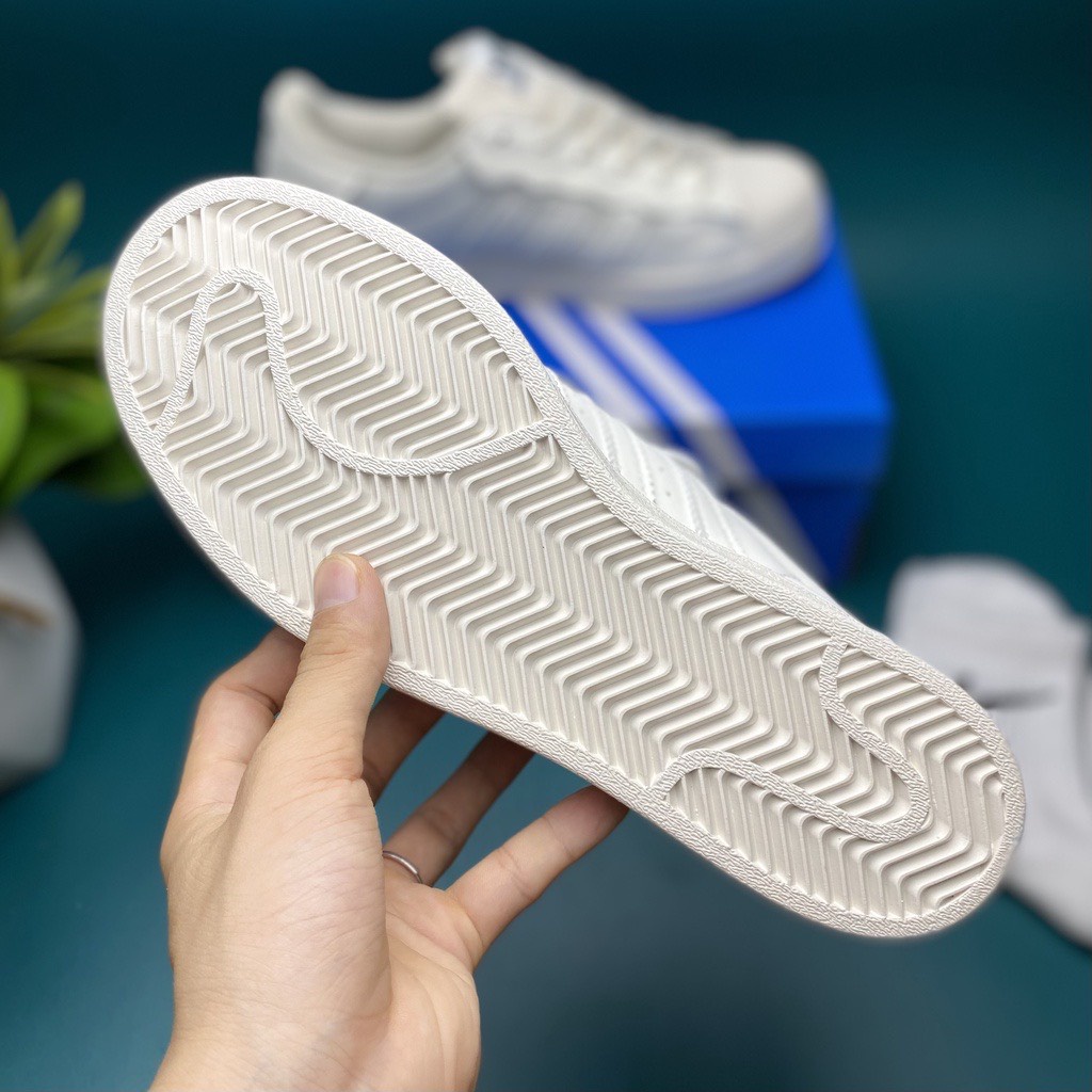 Giày Sneaker _Adidas Superstar, _Adidas Sò bản mới 2022 màu trắng kem, đủ size nam nữ mã MS9910 Full Box Bill