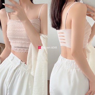 Bra ren 2 dây cao cấp 6048 - LuliQueen - áo lót mềm mại, mút nâng đẩy