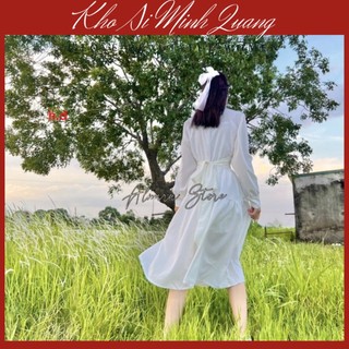 Váy Tiểu Thư Ulzzang Hàn Quốc Siêu Đẹp Cột Eo Tôn Dáng